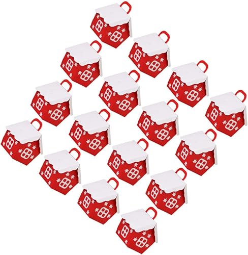 Happyyami 25 cajas de dulces de Navidad, cajas de papel para caramelos, cajas de regalo para fiestas de Navidad, cajas de regalo para Navidad,