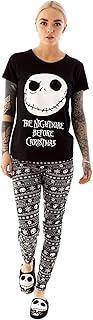 Disney Nightmare Before Christmas Pyjamas Womens Skellington PJ Top Trousers
