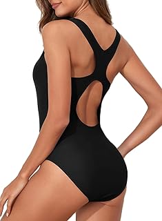 Aleumdr One Piece Slimming Swimsuit Women's Tummy Control Sports Swimwear Sexy Slimming