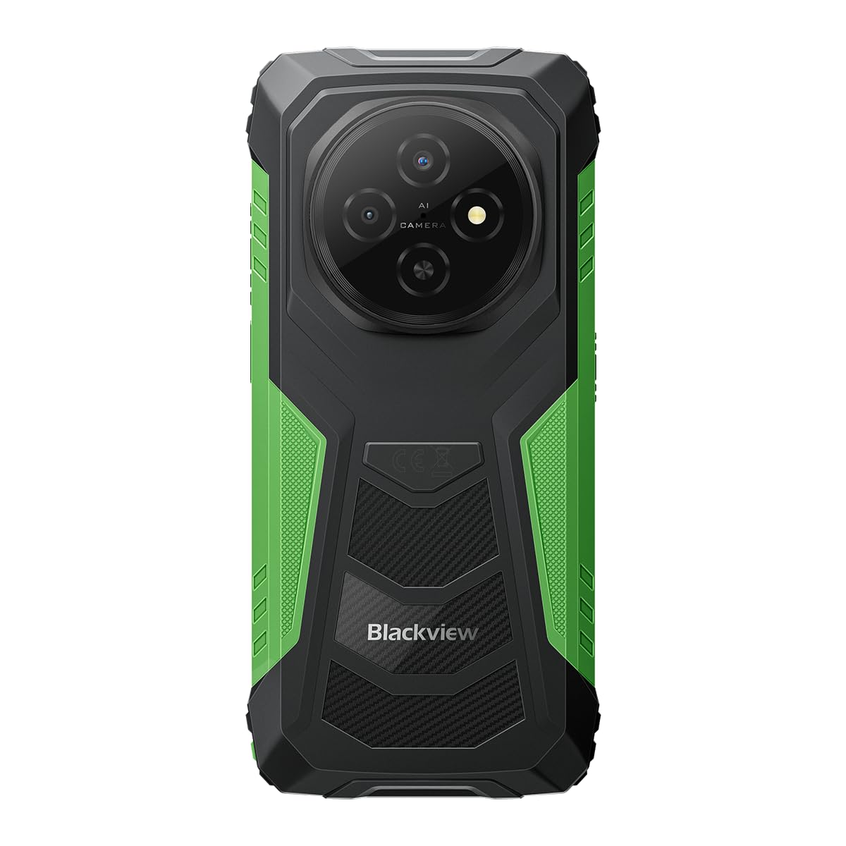 Blackview FORT 1 | 6,56" HD+ 90Hz | 18GB RAM + 256GB (2TB) | Verde | Smartphone Rugged | Android 15 | Fotocamere 16MP + 8MP | Batteria 10000mAh | IP68/IP69K | NFC | Dual SIM | 2 anni di Garanzia