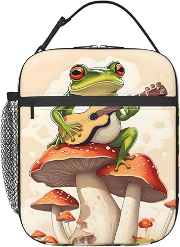 Miniatura 11 de Lonchera reutilizable con diseño de cerdo lindo para niños, bolsa aislada de cerdos rosas de dibujos animados, de poliéster, para amantes de los