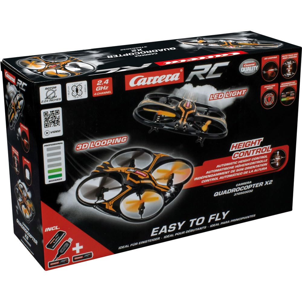 Carrera 370503032 Carrera RC 2,4 GHz Quadcopter X2 wielokolorowy