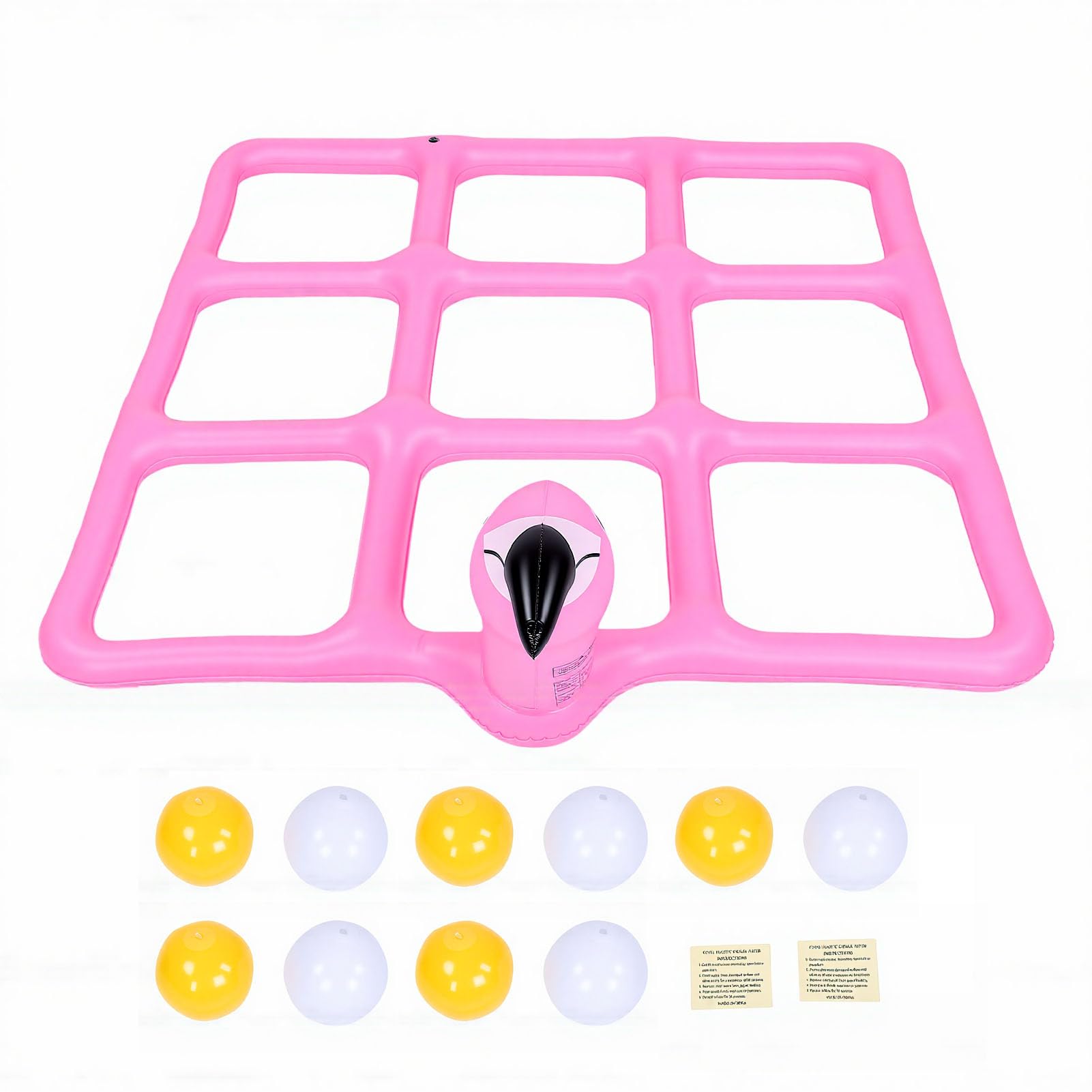Matybobe Jeu de Lancer de Balles Gonflable pour Piscine, 10 Balles