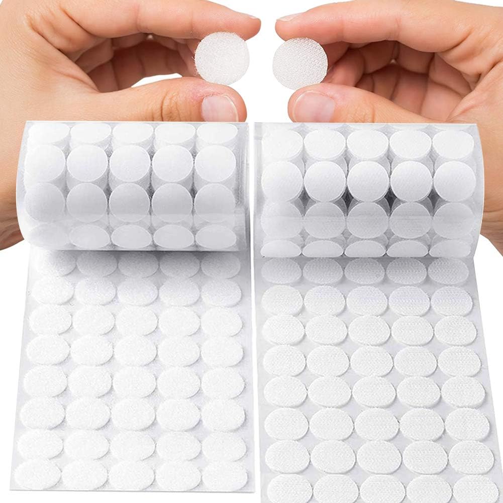 1026Pcs Self Adhesive Dots Sticky Back Dots Hook and Loop Adhesive