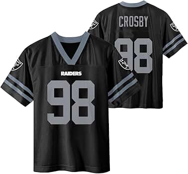 RAIDERS CROSBY 98 ウニフォーム M Amazon.com: Maxx Crosby Las Vegas Raiders #98 Black Kids