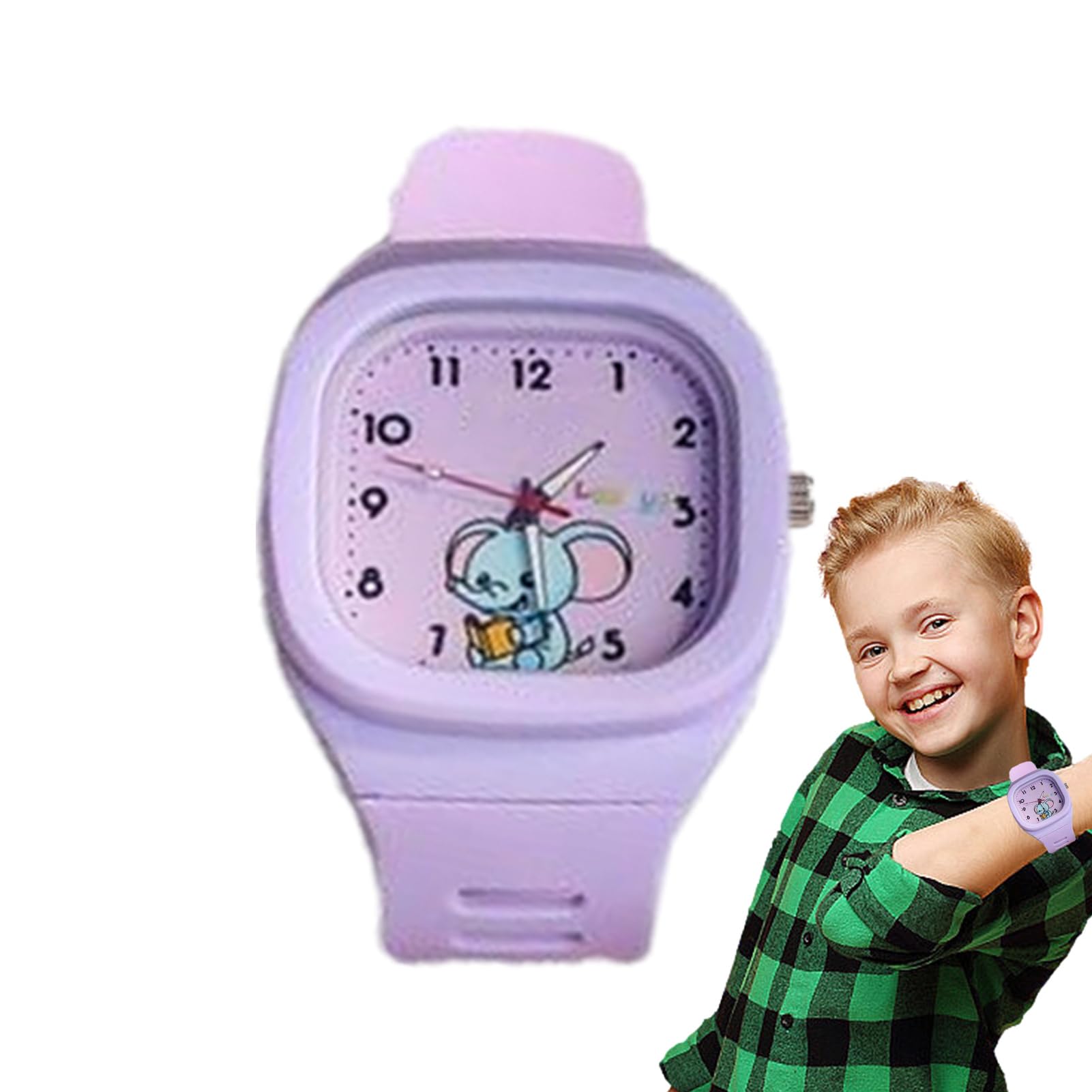 Return Cartoon Digital Watch - Sports Luminous Square Watch dla studentów | Wodoodporny cyfrowy zegarek z kreskówką dla dzieci, kwadratowy świecący zegarek dla dzieci