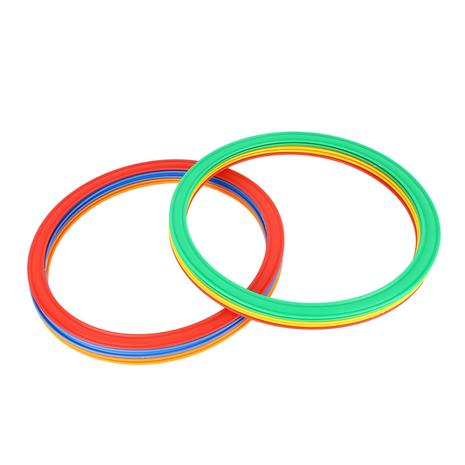 Tonysa Set di Anelli di velocità Sportivi Multicolori per Bambini 10 Anelli 10 Fibbie Giocattolo di agilità Migliorato per Giochi All'aperto per Bambini