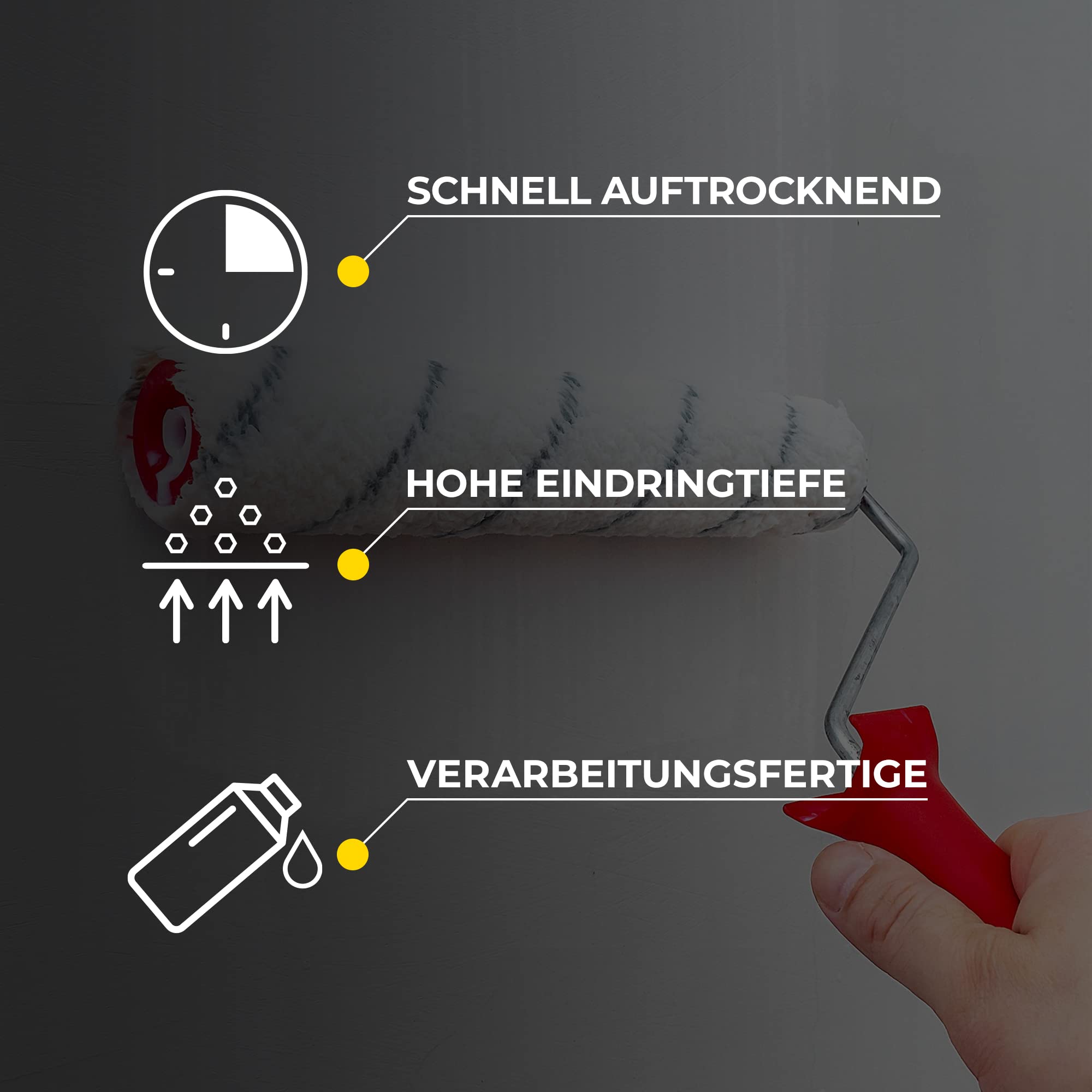 Isolbau 40 L Tiefengrund Konzentrat 1:4 - Verdünnbarer Acryl-Grund für Innen & Außen - Grundierung für Beton, Putz, Gips uvm