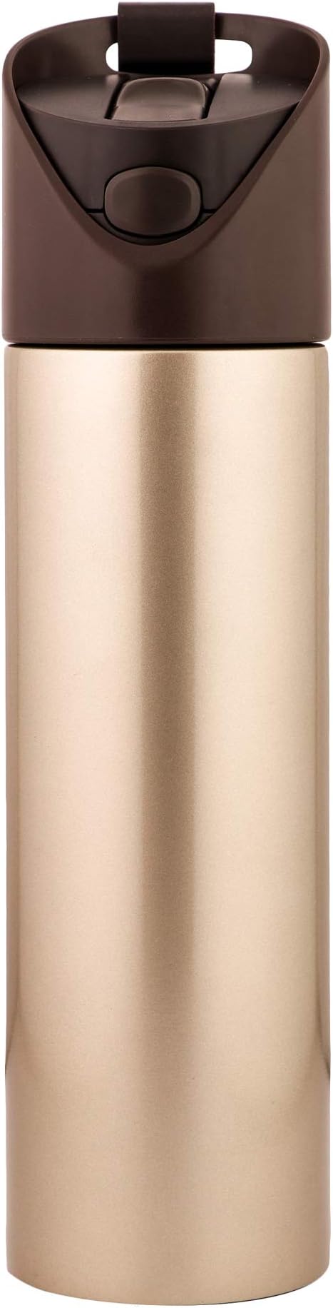 Icy Shots Easy Sip Spill Proof Stainless Steel Thermos Flask, Vacuum Insulated Kids Sipper Water Bottle for School Sports & Gym - Hot and Cold Thermosteel Flasks with Straw, 600 ml (Golden Yellow)
