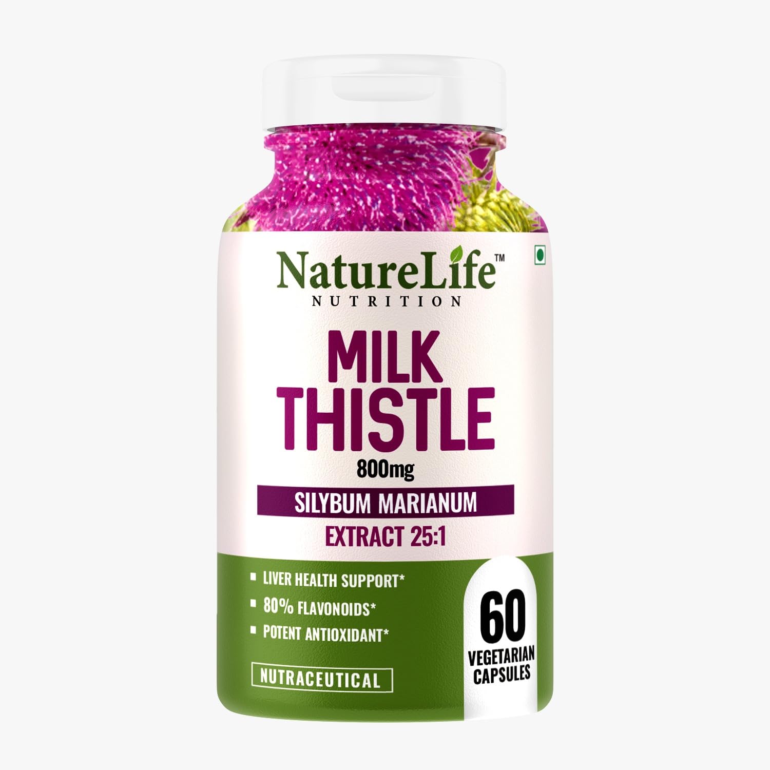 NatureLife Nutrition Milk Thistle Extract With 800Mg Of Silybum Marianum Detox Supplement For Men And Women For Healthy Liver | Boost Metabolism And Maintain Cholesterol level - 60 Vegetarian Capsules (B0CPJF12CJ) Amazon Price History, Amazon Price Tracker