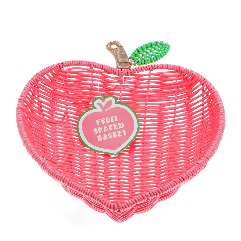 Rex London Summer Fruit Woven Basket - Strawberry
