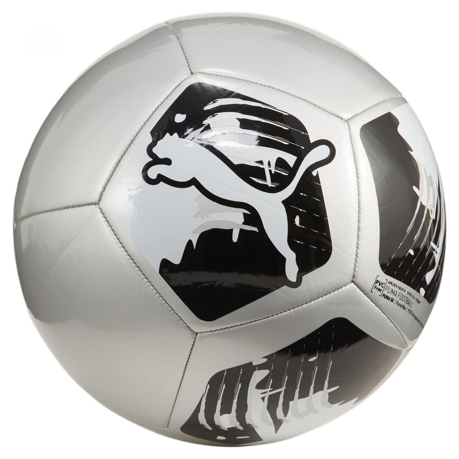 PUMA PUMA Big Cat ball - Palle da allenamento Adulti unisex, PUMA Silver-​PUMA Black, 5-​084214