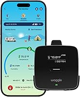 Waggle 4G RV Pet Temperature Monitor - No WiFi Needed, Real-Time App/SMS/Email Alerts, Power Outage Detection, Rechargeable Battery