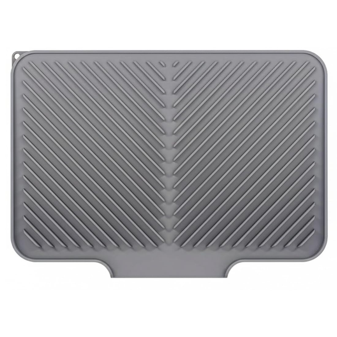 IJSDNVJNDX Dish Drying Mat Silicone for Kitchen Countertop-for Sink, Refrigerator and Drawer Liner-Dish Drying Pad with Integrated Drain Counter