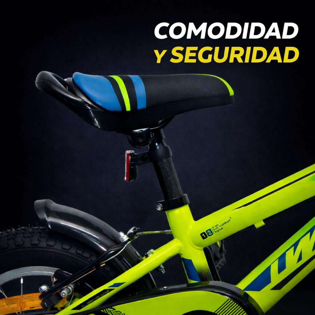 ️ Bicicleta de niño 12 y 14 Pulgadas | Bicicleta Infantil para niños 3-5 años + Frenos V-Break + Ruedas estabilizadoras | Bicicleta cómoda y Segura Ideal para niños