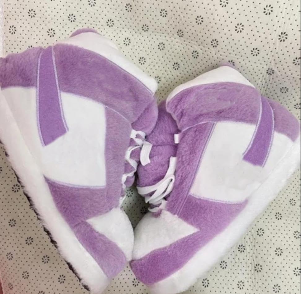 Warm Sneaker Slippers Anti Slip Soft Comfy House Shoes Plush Fuzzy Slide One Size Fits Most Bigfoot Gift Winter Fluffy Slides For Indoor Outdoor - Image 8