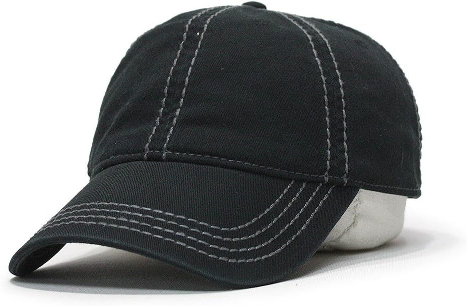 Clasic Blank Heavy Stitch Cotton Dad Hat – Adjustable Everyday Baseball Cap, Classic Twill Casual Hat for Men & Women