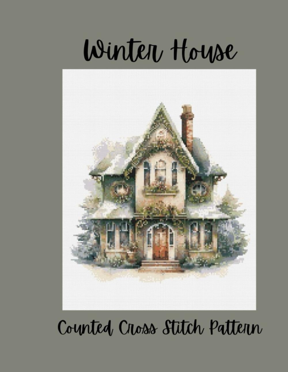 Winter House: Counted Cross Stitch Pattern