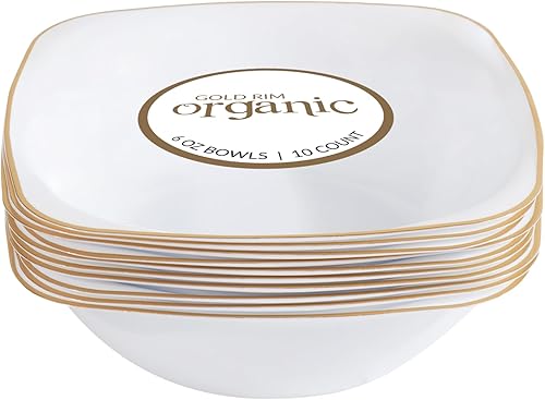 Miniatura 65 de PLASTICPRO El juego de platos cuadrados de 32 piezas incluye platos de ensalada de 16 x 7 pulgadas y platos llanos de 16 x 10 pulgadas, platos