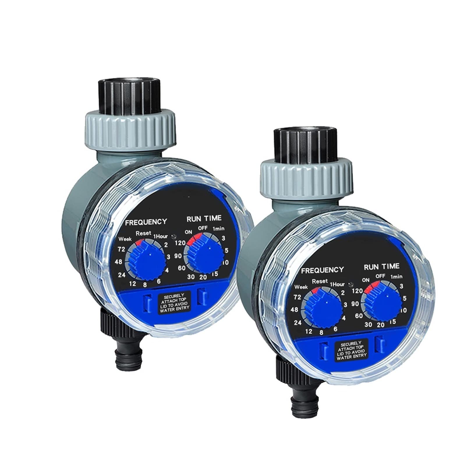 Válvula de Agua Inteligente apagada 2 Piezas válvula de Bola Inteligente Temporizador de riego jardín electrónico automático para riego Utilizado en el jardín, Control Remoto WiFi de Patio