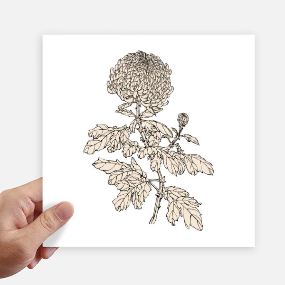 Pegatinas de crisantemo 20cm resistentes al exterior para motos y maletas 4 uds