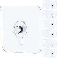 Vista 1 de Uniclife 30 piezas de ganchos autoadhesivos para cuadros, carga máxima de 15 kg, ganchos para cuadros resistentes sin clavos, ganchos de pared