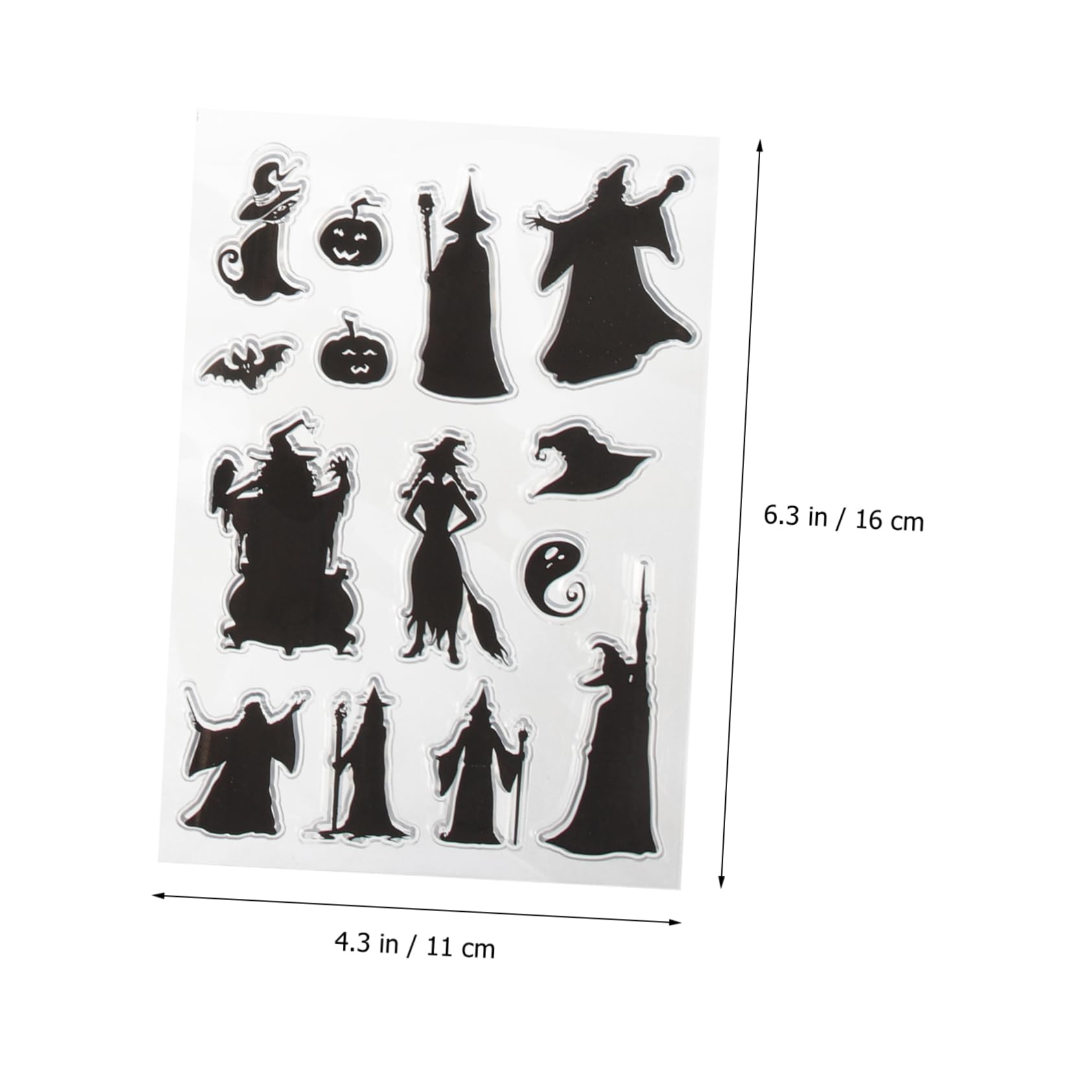 STOBOK 20pezzi Timbri Silicone Trasparenti Per Halloween Stamps Decorativi Per Scrapbooking e Fai Da Te Per Biglietti e Album Fotografici