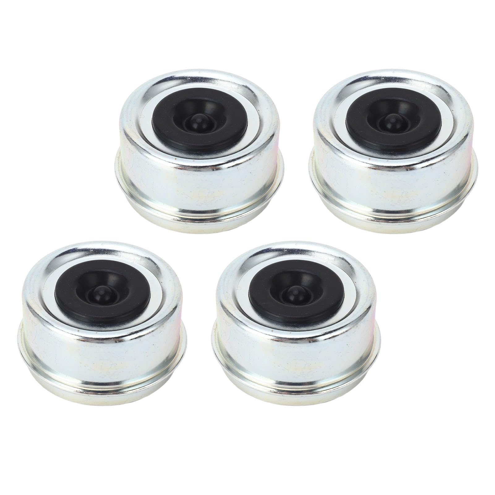 4-Piece Trailer Bearing Dust Set, 62x36 Mm Size, Trailer Axle Grease with Rubber Stopper, Suitable for 7000 to 8000lb Bearings