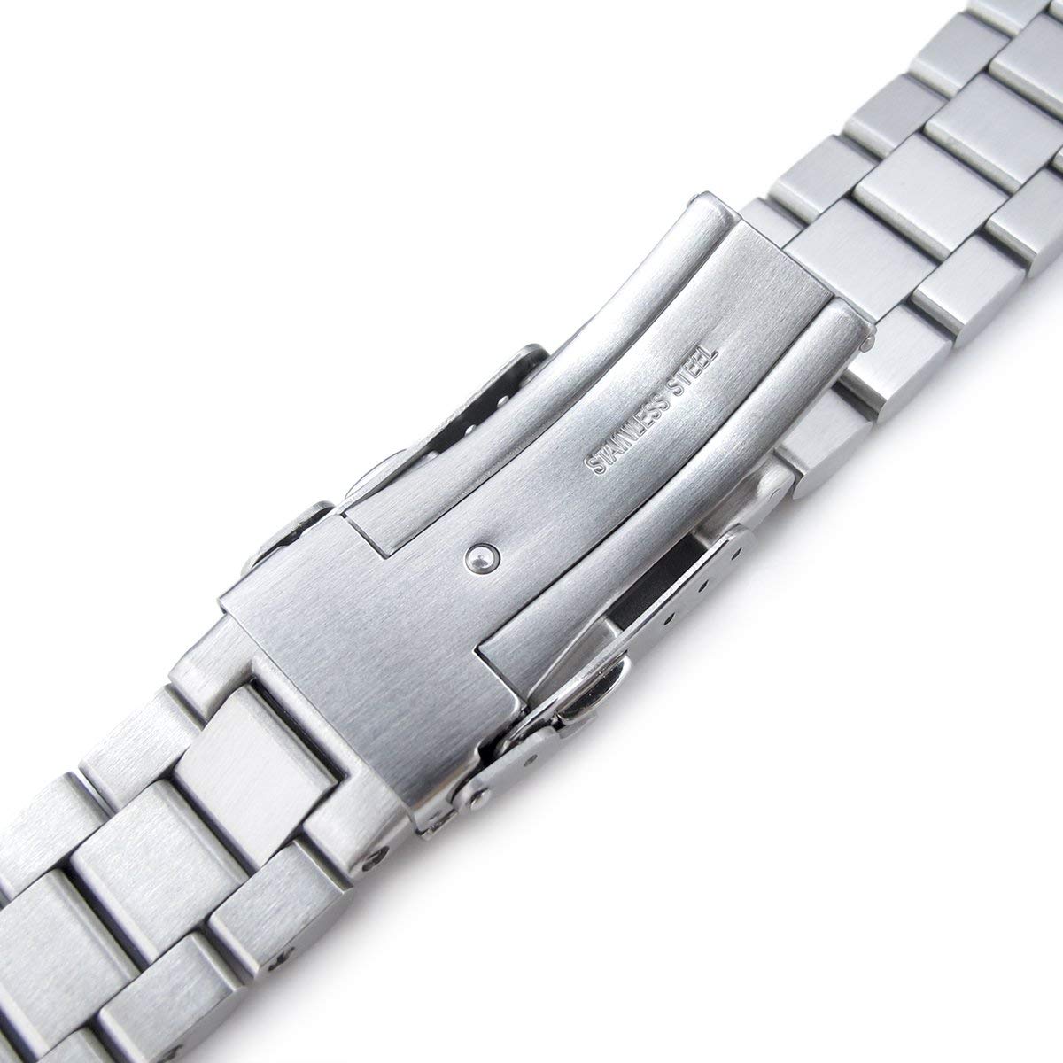MiLTAT - Cinturino per orologio Seiko Turtle srp773 srp775 srp777 srpa21, 22 mm, bulloni a vite, argento, L