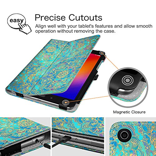 Fintie Case For Asus Zenpad 3S 10 Z500M/Zenpad Z10 Zt500Kl - [Slim Fit] Premium Pu Leather Folio Stand Cover With Auto Sleep/Wake For Zenpad 3S 10/Verizon Z10 9.7-Inch Tablet, Shades Of Blue #TOP4