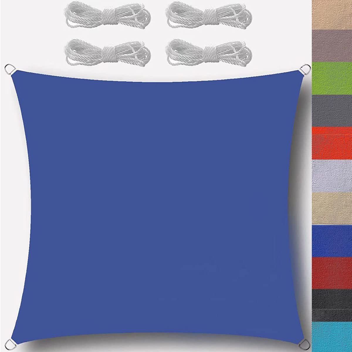 Voile d'ombrage rectangulaire en polyéthylène haute densité, toile ultra-résistante aux déchirures