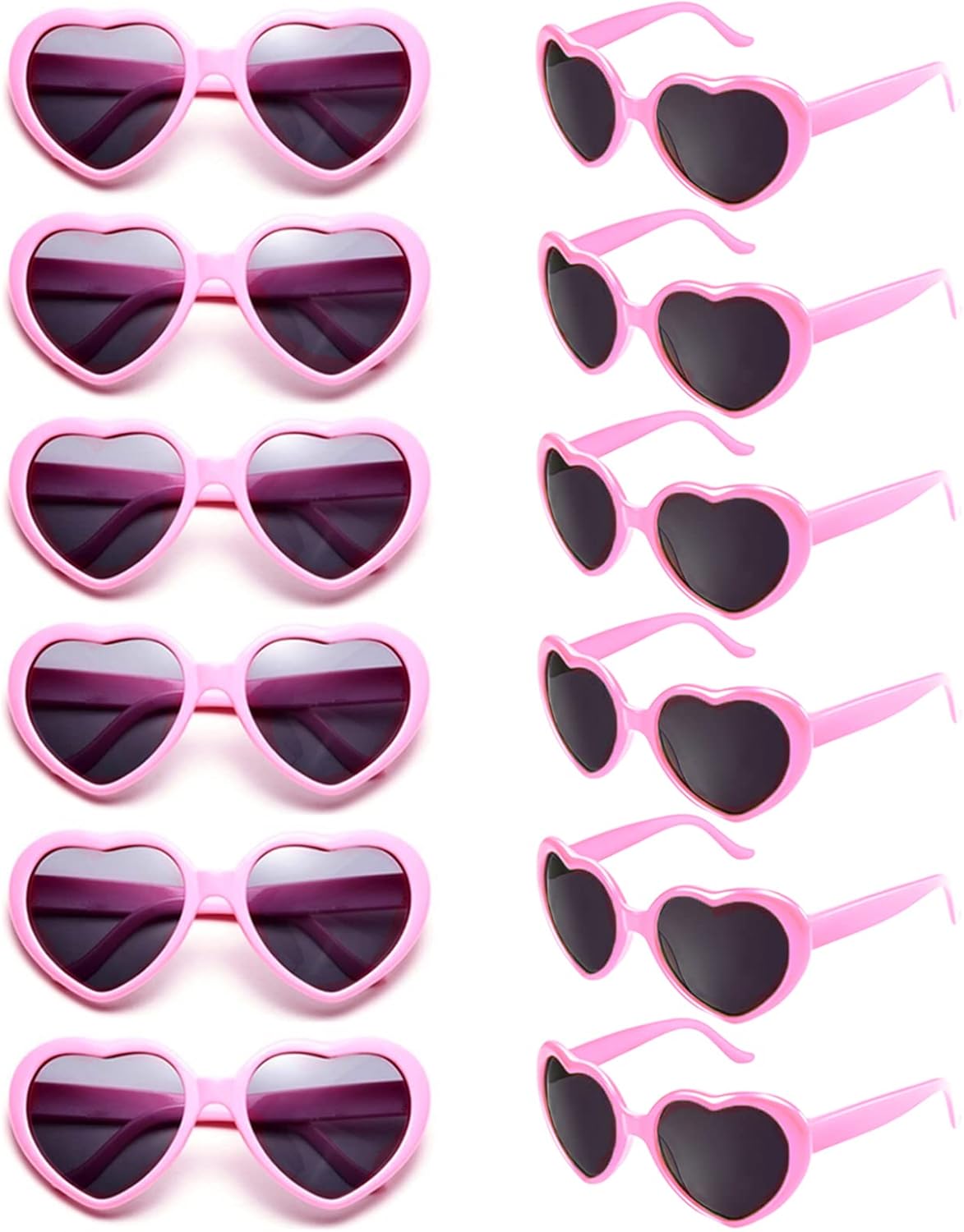 12 Pack Neon Heart Shape Party Sunglasses Unisex UK Ubuy