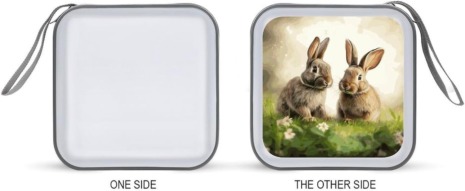 Funny Rabbits CD Case CD Storage Box DVD Sleeves