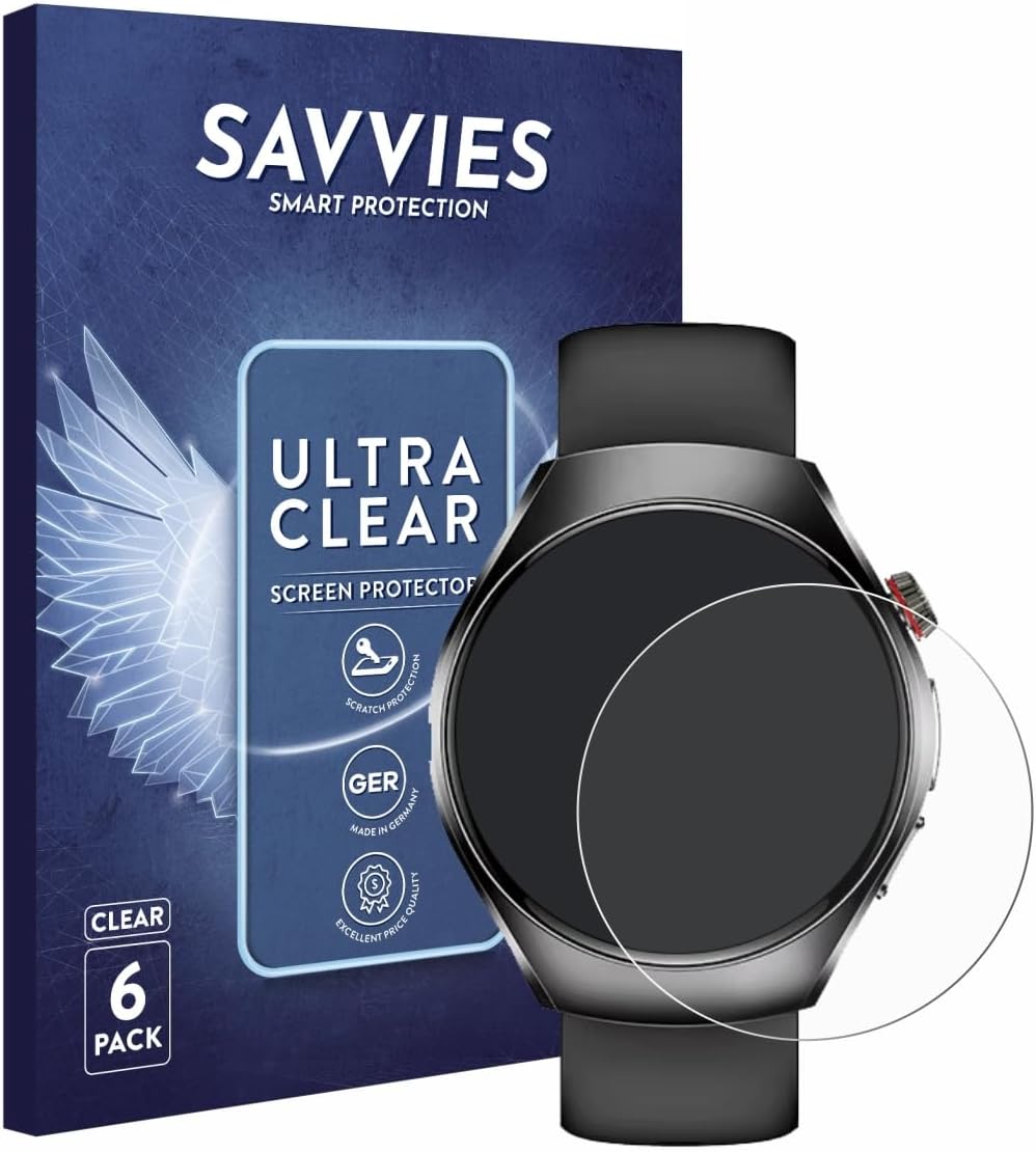 6 Pack Screen Protector compatible with Smartwatch ET460 1.47" Protection Film Clear