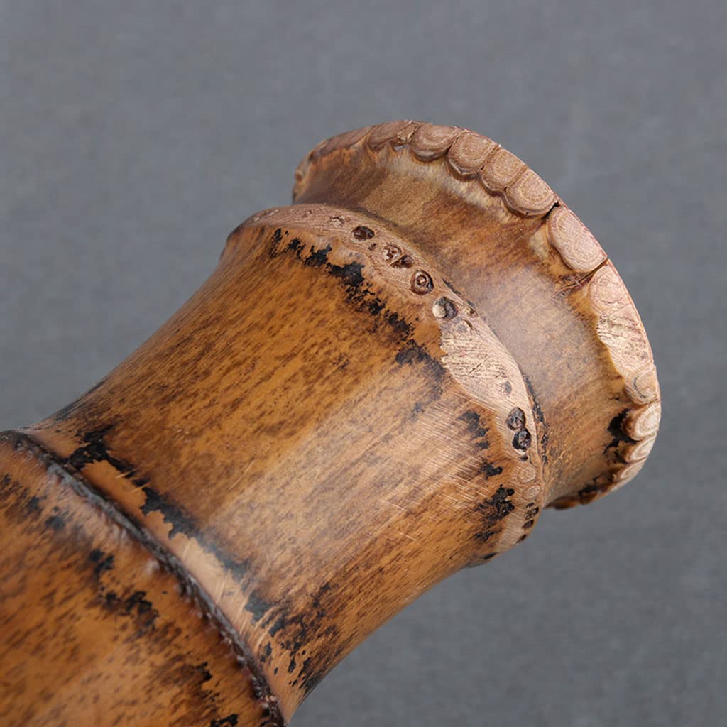 LELAMP Flauto Shakuhachi 5 Fori in Legno di Bambù con Strumento a Fiato per Principianti in Chiave RE