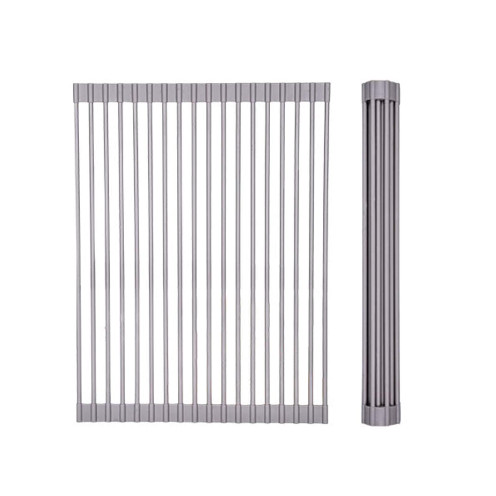 Support de vidange Pliable en Silicone, Support de séchage d'évier de Cuisine, égouttoirs à Vaisselle pour au-Dessus de l'évier, Taille 2