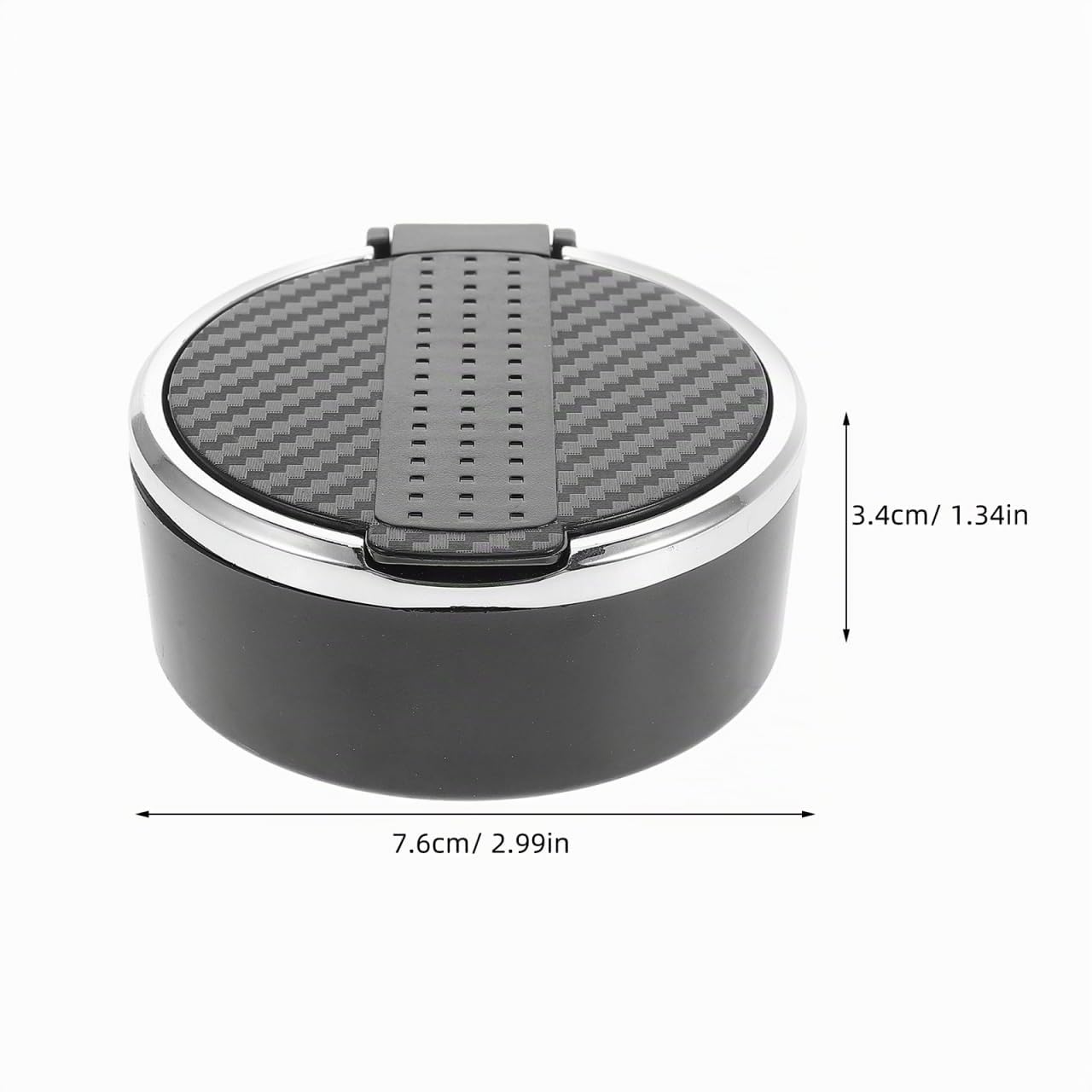 UPKOCH Cendrier De Voiture Avec Couvercle Cendrier Portable Pour Véhicule Sans Fumée Résistant À La Chaleur Contient Les Cendres Et Limite Les Odeurs 3.35 X 3.35 X 1.34 in