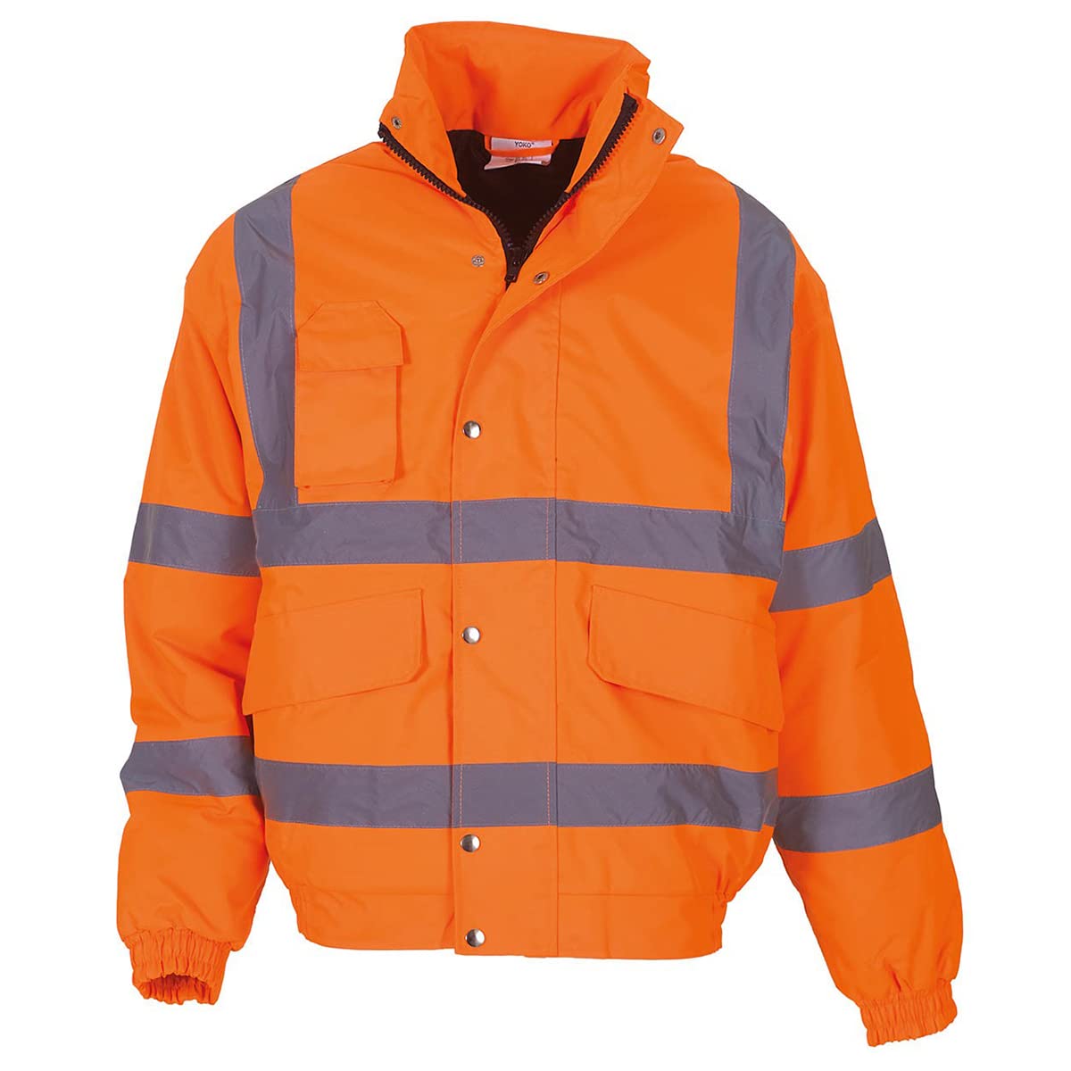 YOKO - Veste bomber haute visibilité - Homme (Lot de 2) (5XL) (Orange haute visibilité)