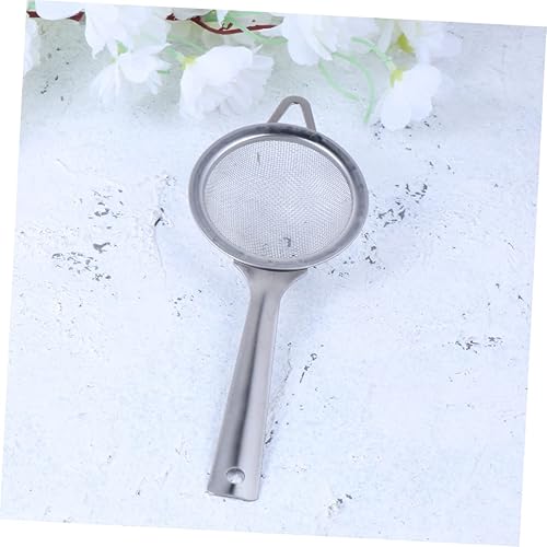 Miniatura 5 de UPKOCH Colador de tamiz de acero inoxidable Cuchara Colador de grasa Colador de filtro Cuchara Colador Cuchara Colador de té Colador de acero