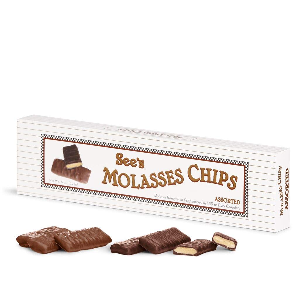 See's Candies 8 oz Assorted Molasses Chips