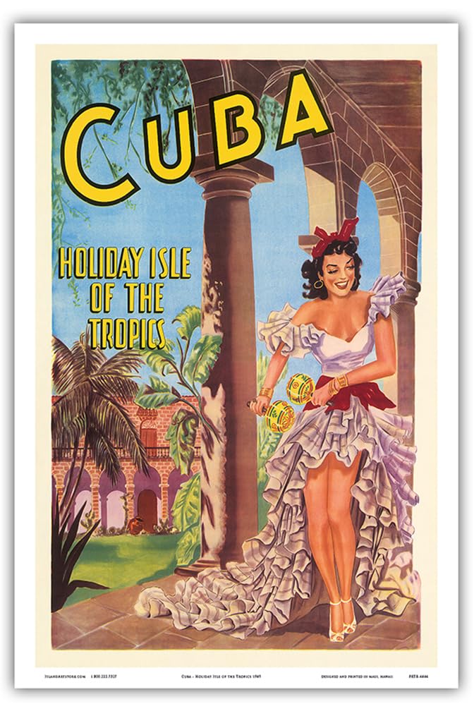 Amazon.com: Cuba - Holiday Isle of the Tropics - Cuban Dancer with
