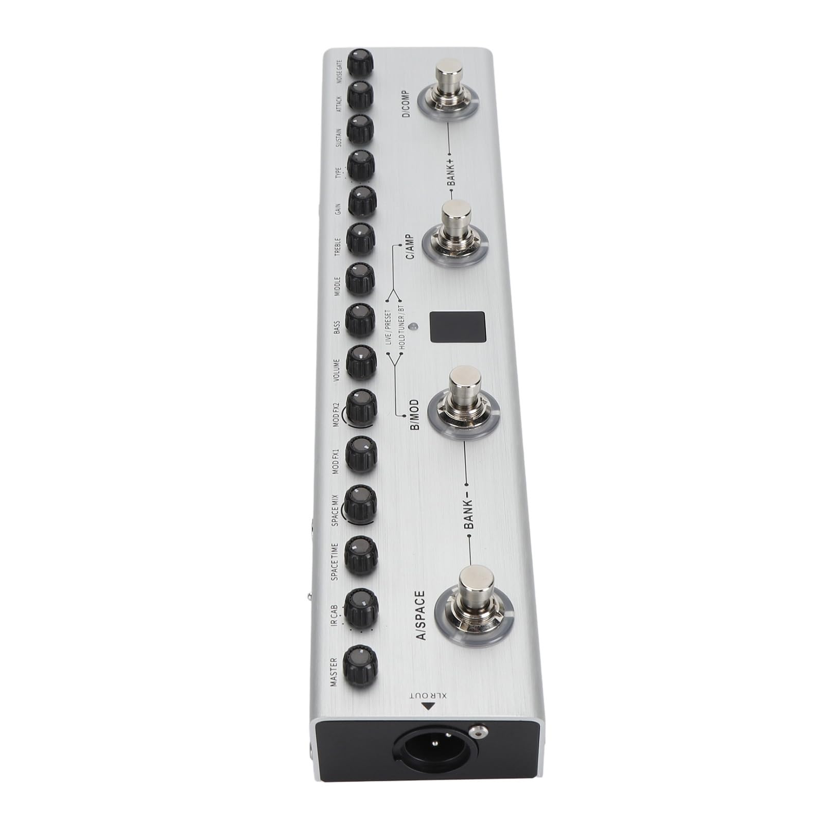 Pedale per chitarra multipla per il pedale del basso effetto di chitarra elettrica ricaricabile digitale 36 toni 9 amp 8 ir per esibizione dal vivo e registrazione in studio