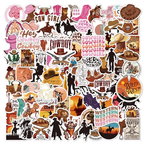 ToytoTou Cowboy Cowgirl Stickers 100PCS, Western Decals...