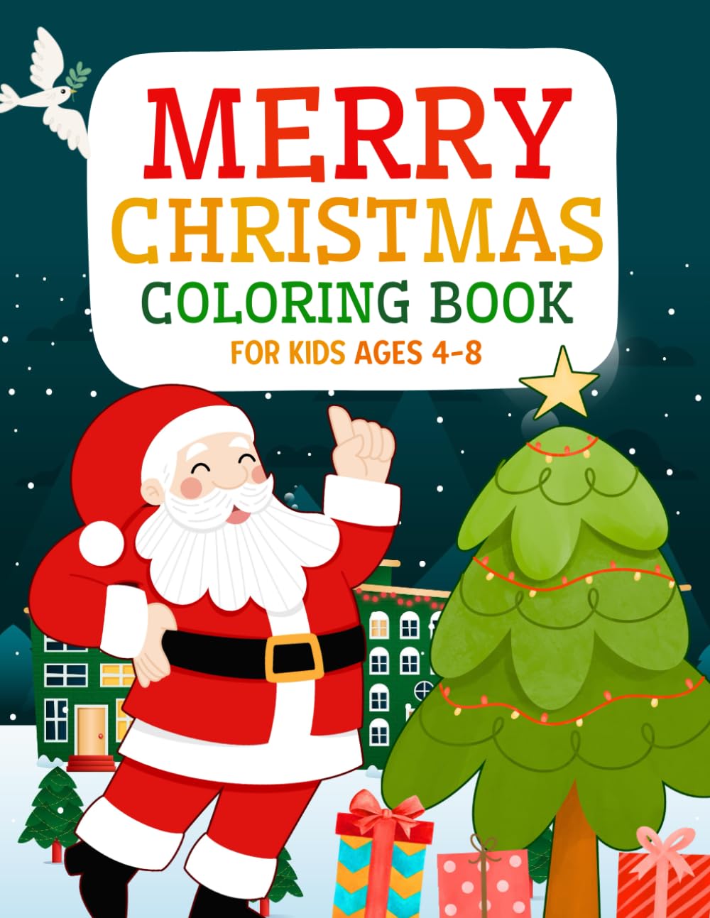 Christmas Colouring Book for Kids Ages 4-8: Exciting and Fun Festive Designs for Children to Colour