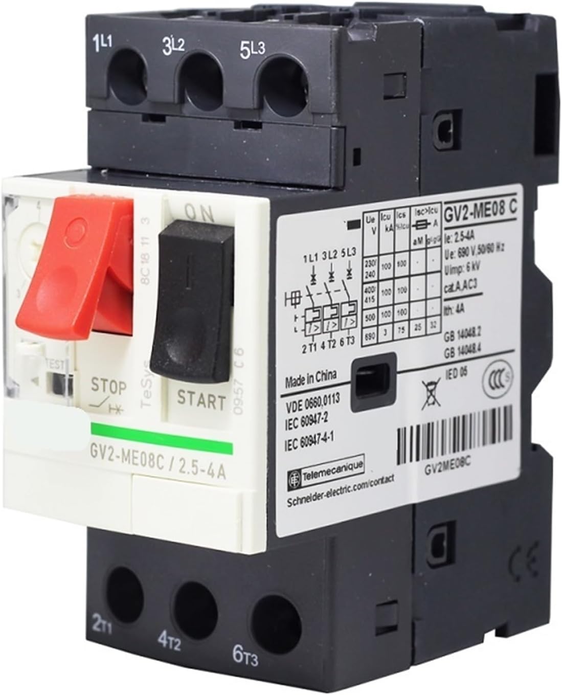 GV2-ME Motor Circuit Breaker with Thermal-Magnetic Protection GV2-ME06C GV2-ME07C GV2-ME08C GV2-ME10C GV2-ME14C(GV2-ME07C)