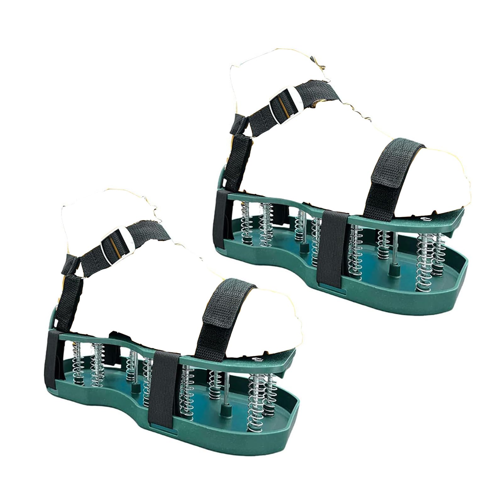 1 Par De Zapatos Aireadores para Césped, Herramienta Aireadora, con Correas Ajustables con Resorte/Puntas, Premontadas, para Airear Patios Y Jardines