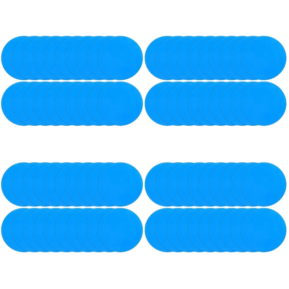 HEMOTON 4 Sätze PVC Schwimmring Reparaturflicken Selbstklebende Reparaturaufkleber Für Aufblasbare Boote Pools Kajaks Und Und Langlebig 20 Stück * 4