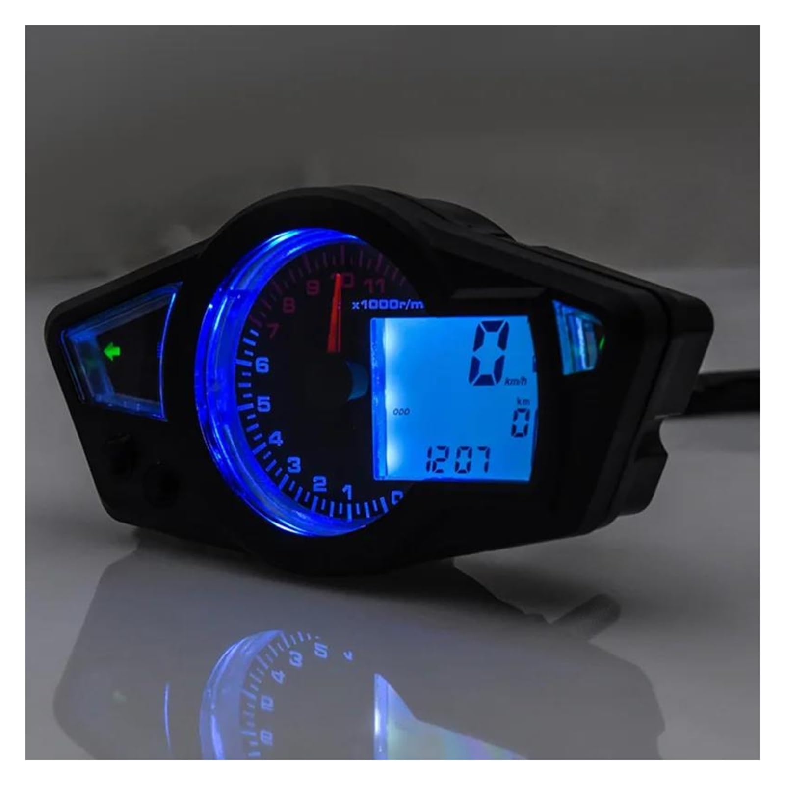 Amazon.co.jp: オートバイ液晶タコメーター 0-299 km/h デジタル