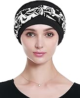 Vista 2 de Alnorm Gorro de quimioterapia, sombrero de viscosa para mujer, turbante para la cabeza para mujer