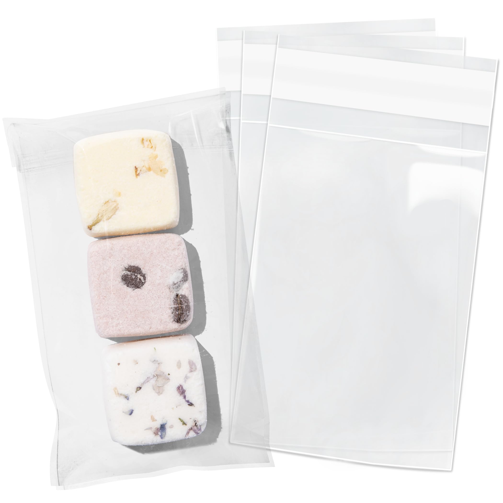 Pack It Chic - 3” X 5” (200 Pack) Clear Resealable Cello Poly Bags - Fits 3X5 Prints & Photos - Self Seal